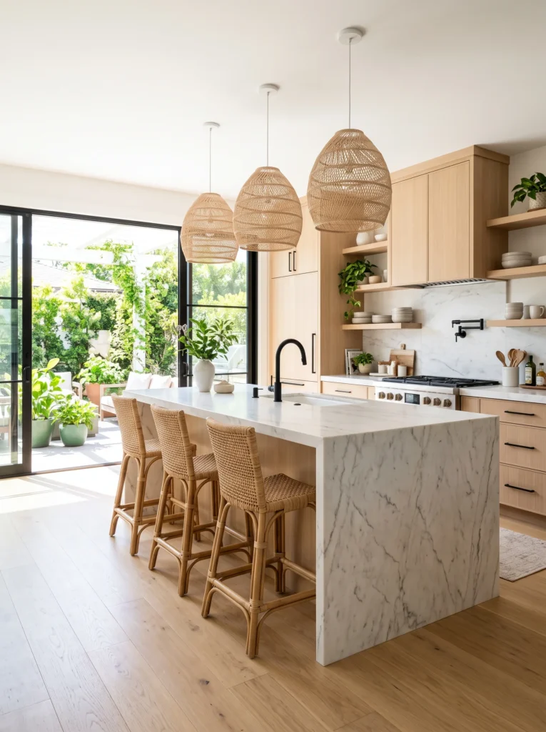 marble kitchen island